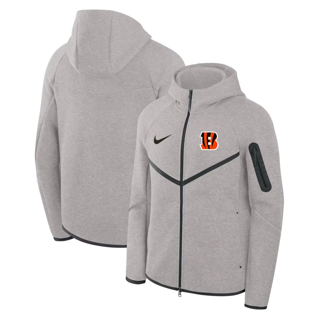 Men 2026 Nike NFL Cincinnati Bengals hoodie grey 06